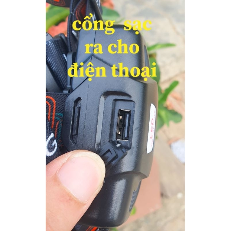 Đèn đội đầu siêu sáng XHP50.2/sst40/5050 1.7mm 18w  sáng mạnh,xa,chói