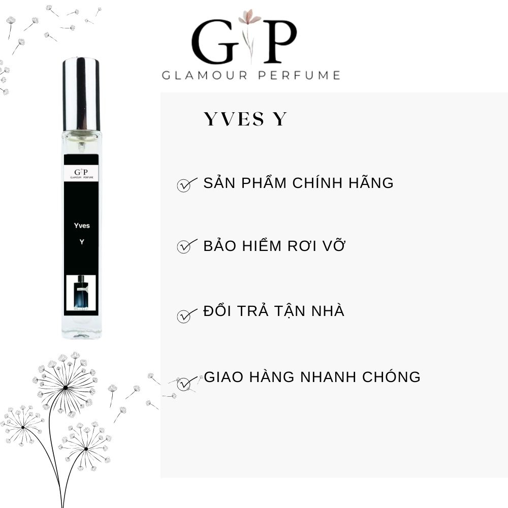 Nước hoa nam 10ml Glamour Perfume Yves Y Nam tính , lịch lãm , phong trần