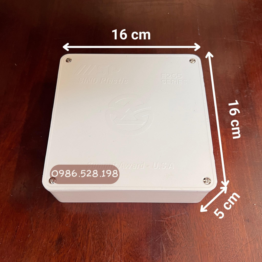 Hộp nối dây Sino các kích thước 8x8x5 11x11x5 16x16x5 18,5x18,5x8