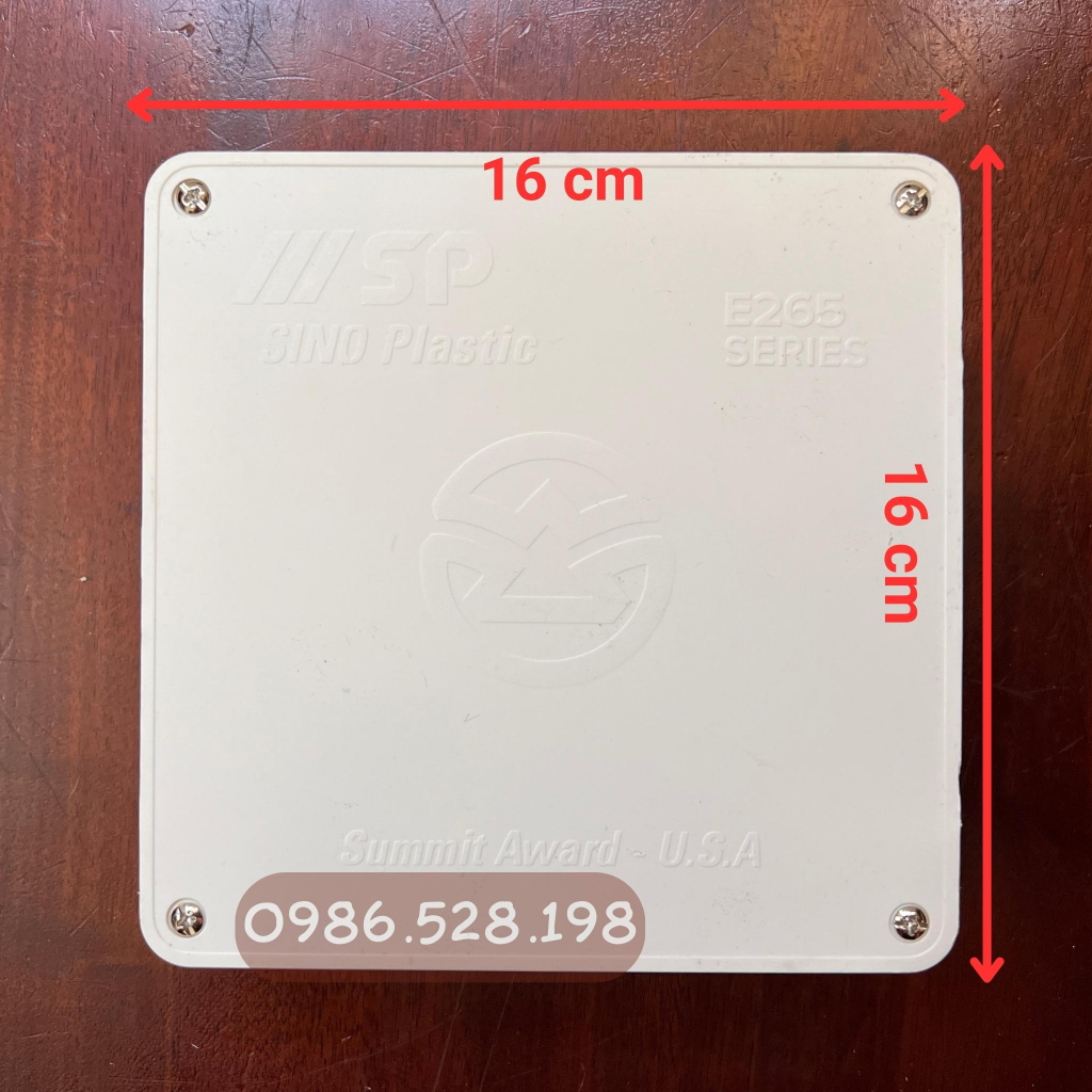 Hộp nối dây Sino các kích thước 8x8x5 11x11x5 16x16x5 18,5x18,5x8