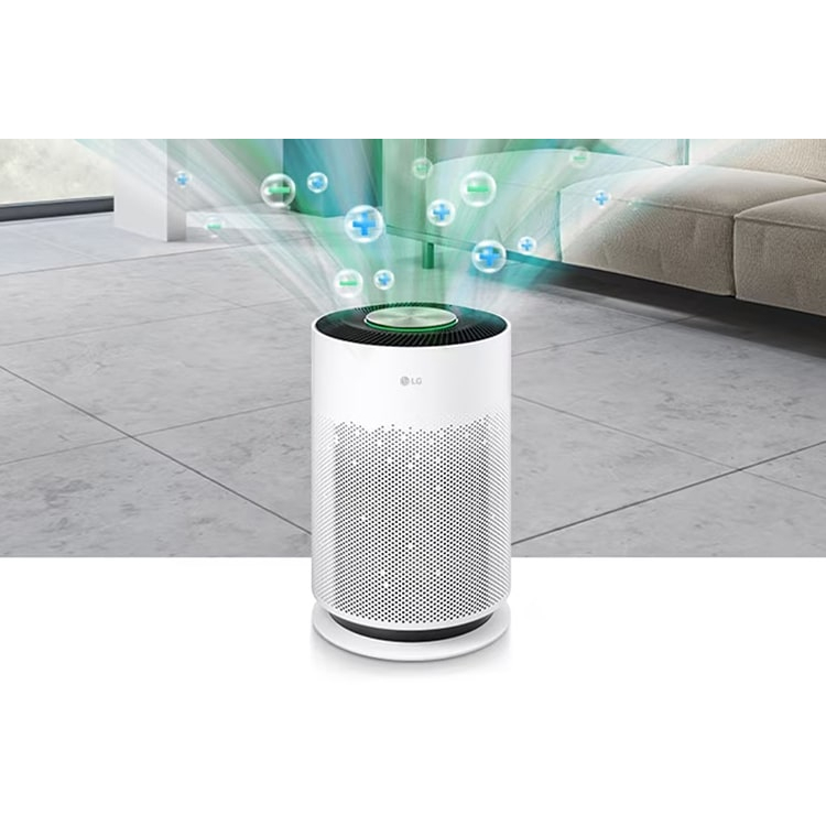 Máy Lọc Không Khí LG PURICARE 360 HIT AS60GHWG0, Công Nghệ Ionizer, Khử Khuẩn, Cho Phòng 60M2, Nhập Hàn, BH 12 Tháng