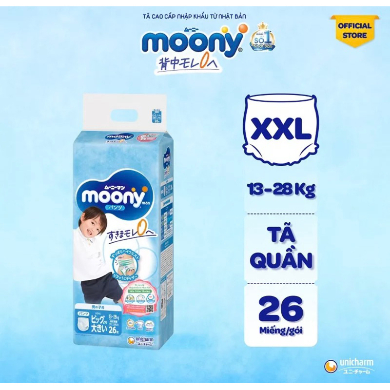 TÃ DÁN / QUẦN MOONY SIZE ĐỦ SIZE S/M/L/XL
