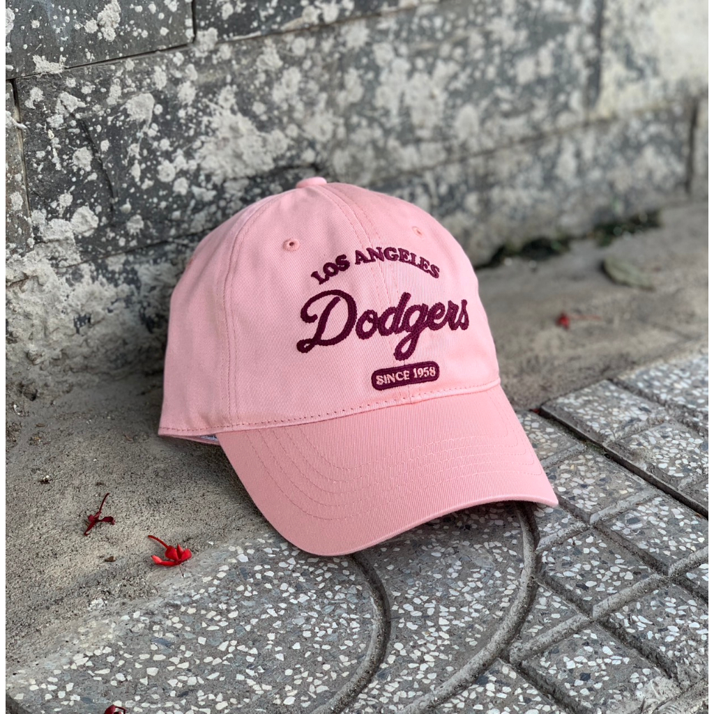 [ Chính Hãng ] - Nón MLB Los Angeles Dodgers Hồng Chính Hãng