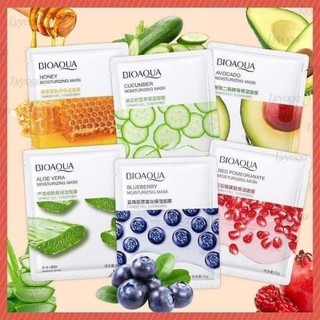 Com bo mặt nạ trái cây bioaqua dưỡng trắng cấp ẩm