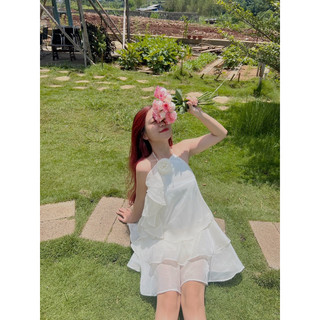 Đầm yếm bèo tầng JESSI DRESS tặng kèm bông cài