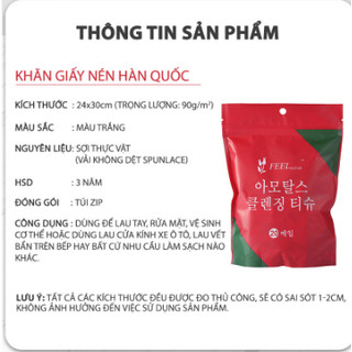 Khăn Giấy Nén Hàn Quốc Cao Cấp MIFAN [1 gói 20c]