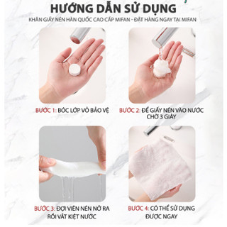 Khăn Giấy Nén Hàn Quốc Cao Cấp MIFAN [1 gói 20c]