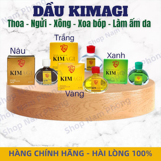 (Giá Tốt) Dầu Kimagi Xanh , Trắng, Vàng, Nâu 6ml Chính hãng, Thoa, ngửi, côn trùng cắn