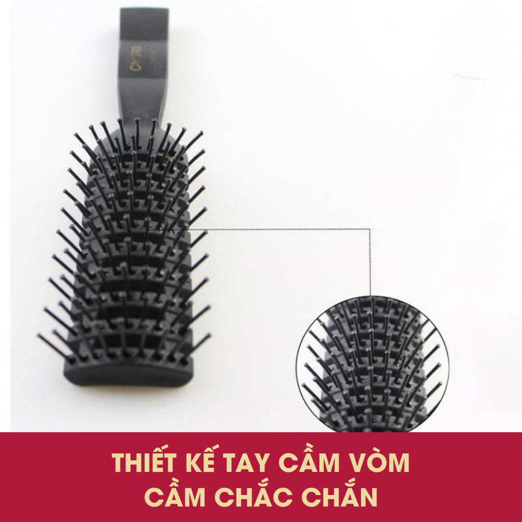 Lược tạo kiểu QH lactus season lược bán nguyệt lược tròn tạo phồng