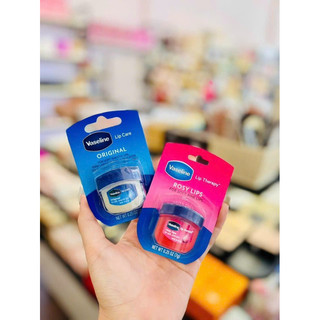 Son dưỡng môi Vaseline mềm mịn chống khô nứt - dưỡng môi thâm 2 mùi 2 màu cực mềm mượt dạng hũ 7gram