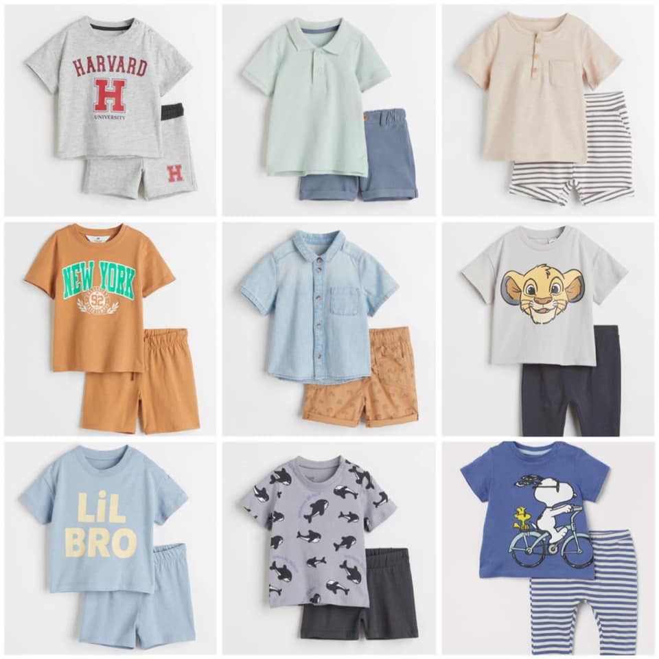 Bộ bé trai HM auth chính hãng săn sale