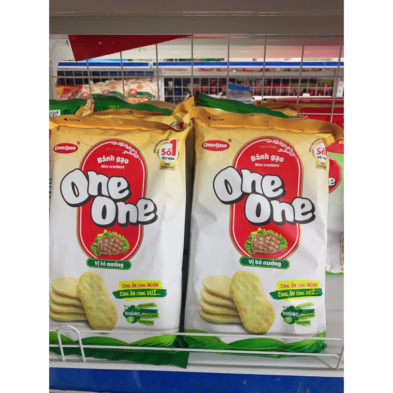 Bánh gạo mặn One One vị bò nướng 150gram