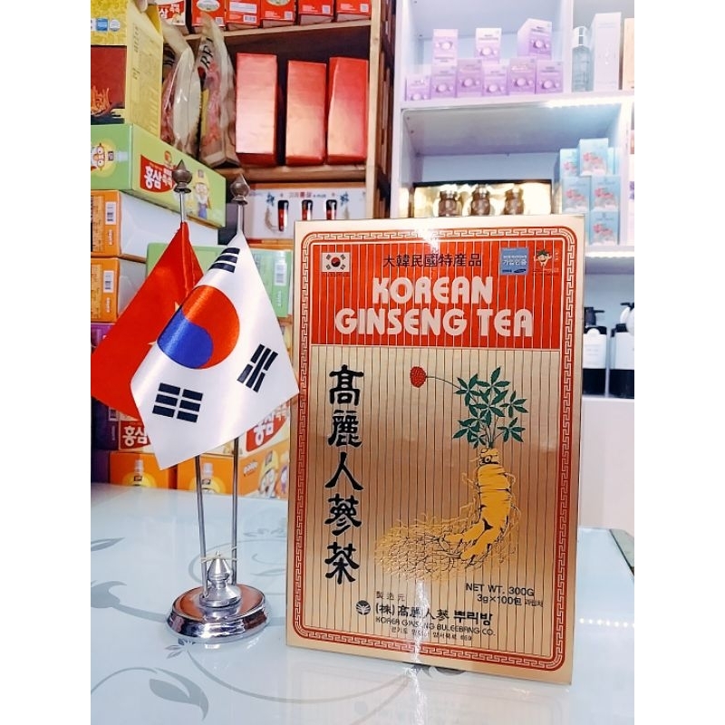 Trà hồng sâm  lingzhi tea Hàn Quốc (100 gói )