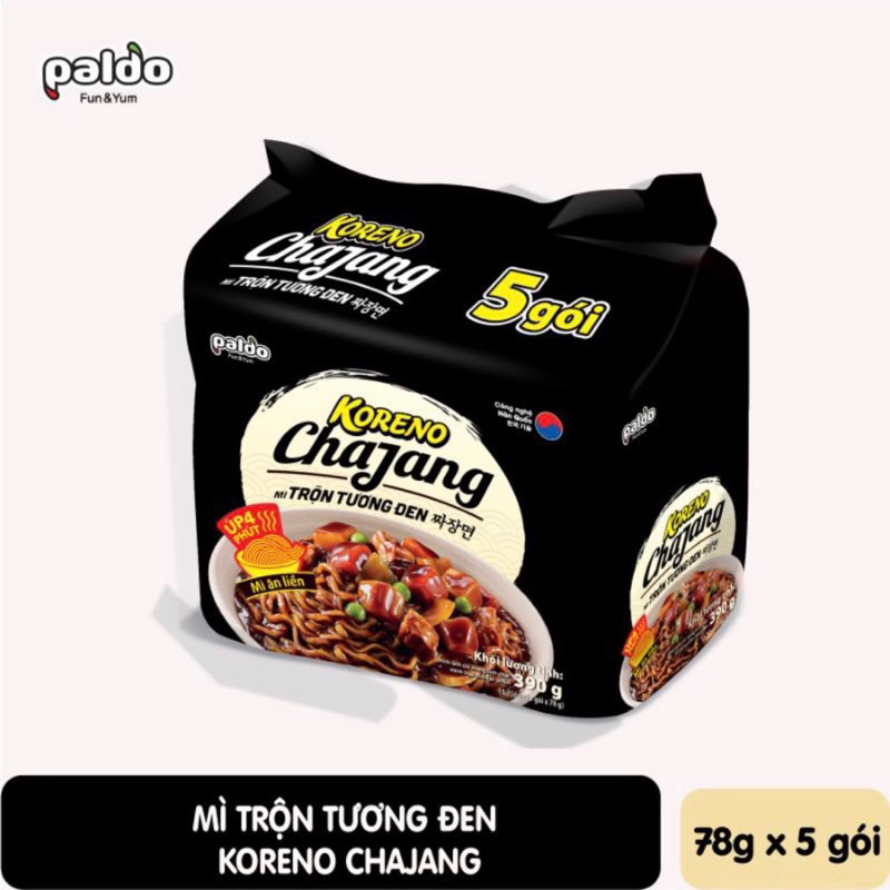 Mì trộn tương đen Chajang  lốc 5 gói 390g