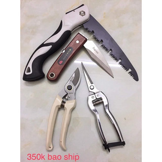 Bộ 4 món cưa gấp + dao ghép+ kéo cắt tỉa