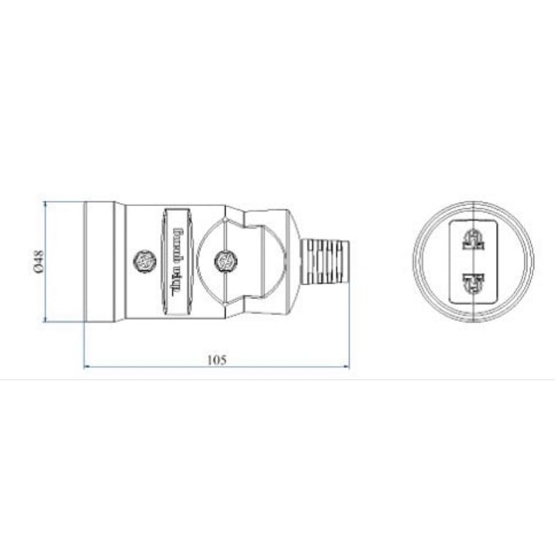 Phích cắm cái công suất lớn Điện Quang ĐQ EPF HP 2PN