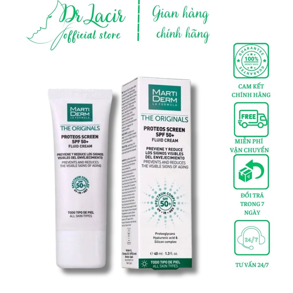 Kem Chống Nắng The Originals Proteos Screen SPF50+ Phổ Rộng Toàn Diện Cho Mọi Loại Da 40m
