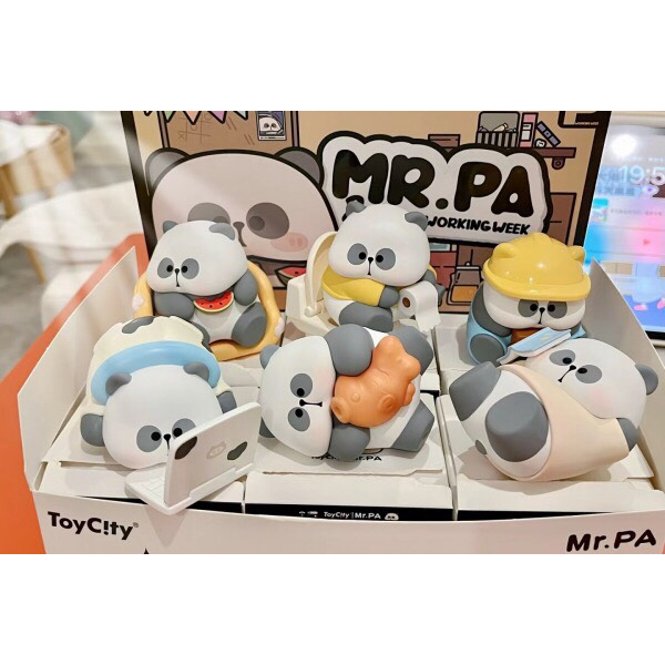 Mô hình MR.PANDA Working Week Quà Tặng Sinh Nhật Dễ Thương Mô Hình Hành Động Trẻ Em Đồ Trí