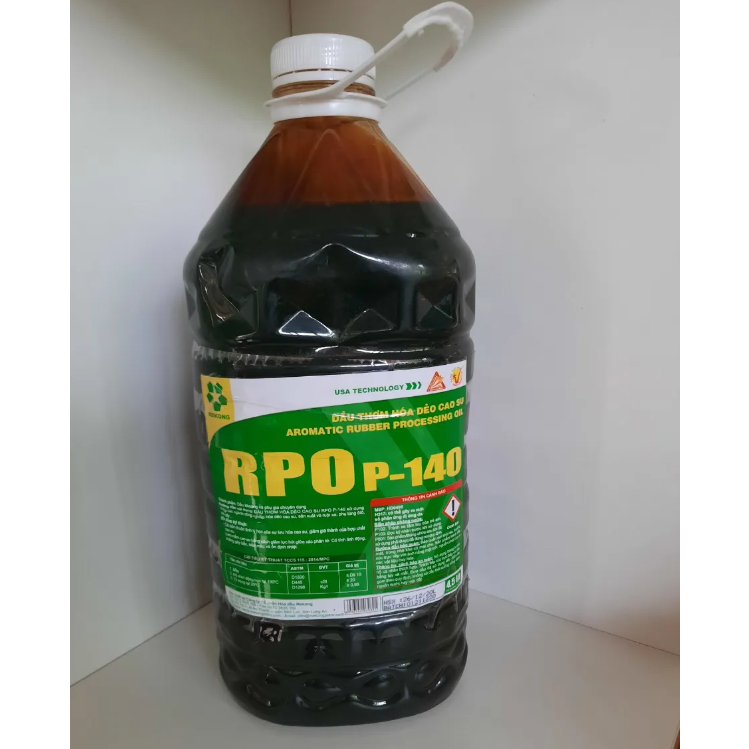 (XẢ KHO)Dầu hóa dẻo cao su - Aromatic, RPO P-140 bình 4.5 lít
