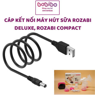 Cáp kết nối máy hút sữa rozabi deluxe, rozabi compact, dây sạc máy hút sữa rozabi
