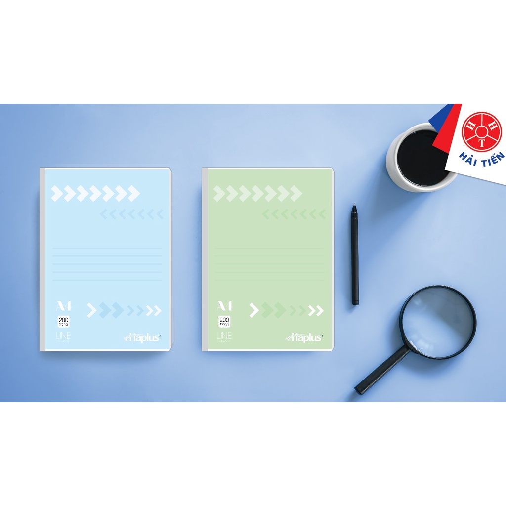 Vở kẻ ngang A4 Haplus - LINE (ĐL 60g/m2) - 200 trang bìa bồi
