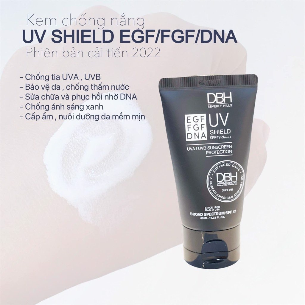 Kem Chống Nắng D.B.H EGF FGF DNA Sun Protection SPF47 PA+++ 60ml mẫu mới, sacdep_hcm