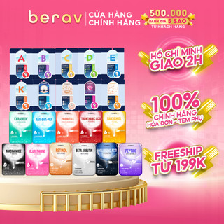 Hộp 10 Mặt Nạ Giấy Foodaholic Dưỡng Da Toàn Diện Mask 23gx10