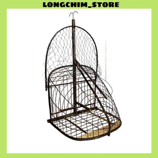Lồng bẫy chào mào chất liệu LỤI, Lồng bẫy chim chào mào chim Chòe Than, bẫy lụi móc sắt loại 2