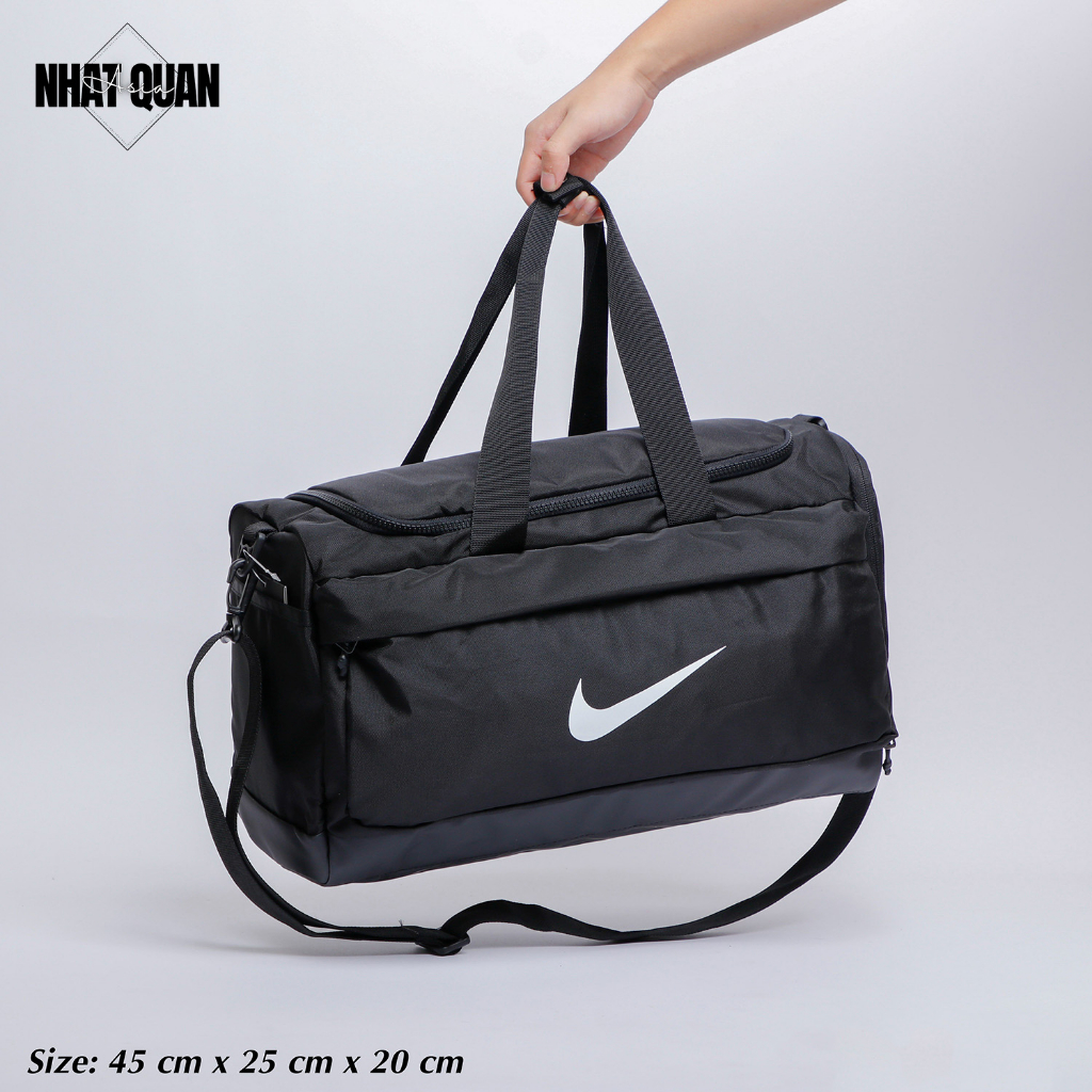 Túi trống xịn Nike Duffle Sprint Vapor Black BA5558 - 010 chống thấm có thể đeo vai hoặc xách tay - Nhật Quân Asia