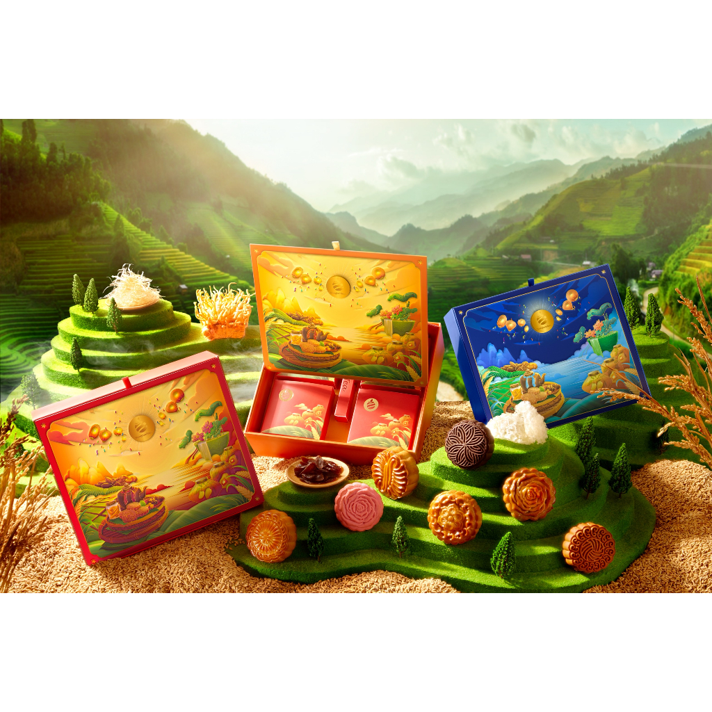 Set Bánh Trung Thu Tình Thân Nonglamfood | Hộp 4 bánh
