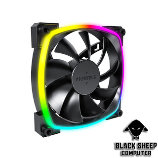 Quạt fan montech ax120 pwm black sync main - tặng kèm 4 ốc