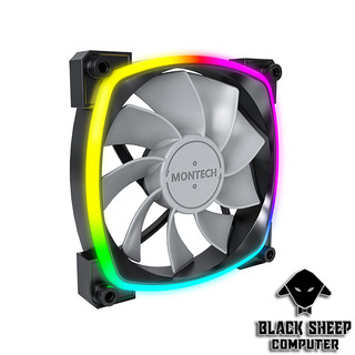 Quạt fan montech rx120 pwm black sync main - tặng kèm 4 ốc
