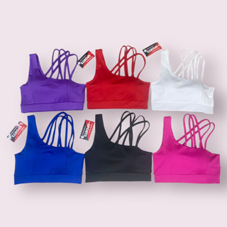 Áo bra lệch vai 4 dây (kèm đệm) tập gym,yoga, aerobic, nhảy zumba, đi bơi, đi biển, đồng phục đội nhóm nữ