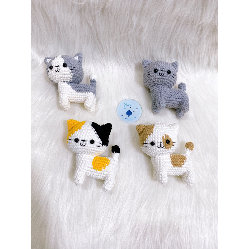 Móc khoá mèo bằng len thân thiện môi trường