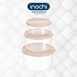 Bộ 3 hộp thực phẩm tròn Hokkaido 750-1500-2500ml