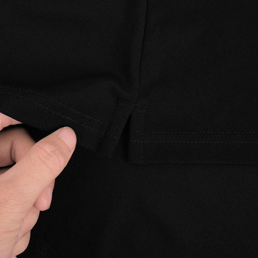 Áo polo nam tay ngắn bẻ cổ VERTICAL  BLACK chất vải cá sấu cotton XOFIA mềm mịn, thoáng mát, chóng nhăn AMALO PL101