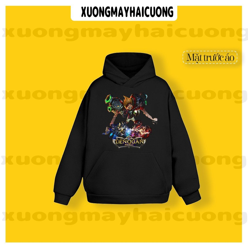 Áo Hoodie  Game _ Liên Quân Mobi ROV . Mẫu tướng được yêu thích FLo - Airi - Nakroth - Zuka - Ryoma