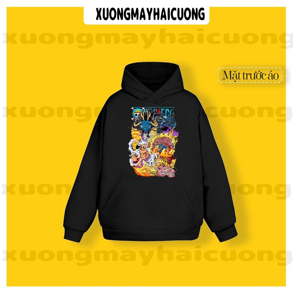 Áo Hoodie One Piece, Áo Anime in hình Luffy Gear 5, Zoro, Ace, Sanji mẫu mới, chất vải co giãn