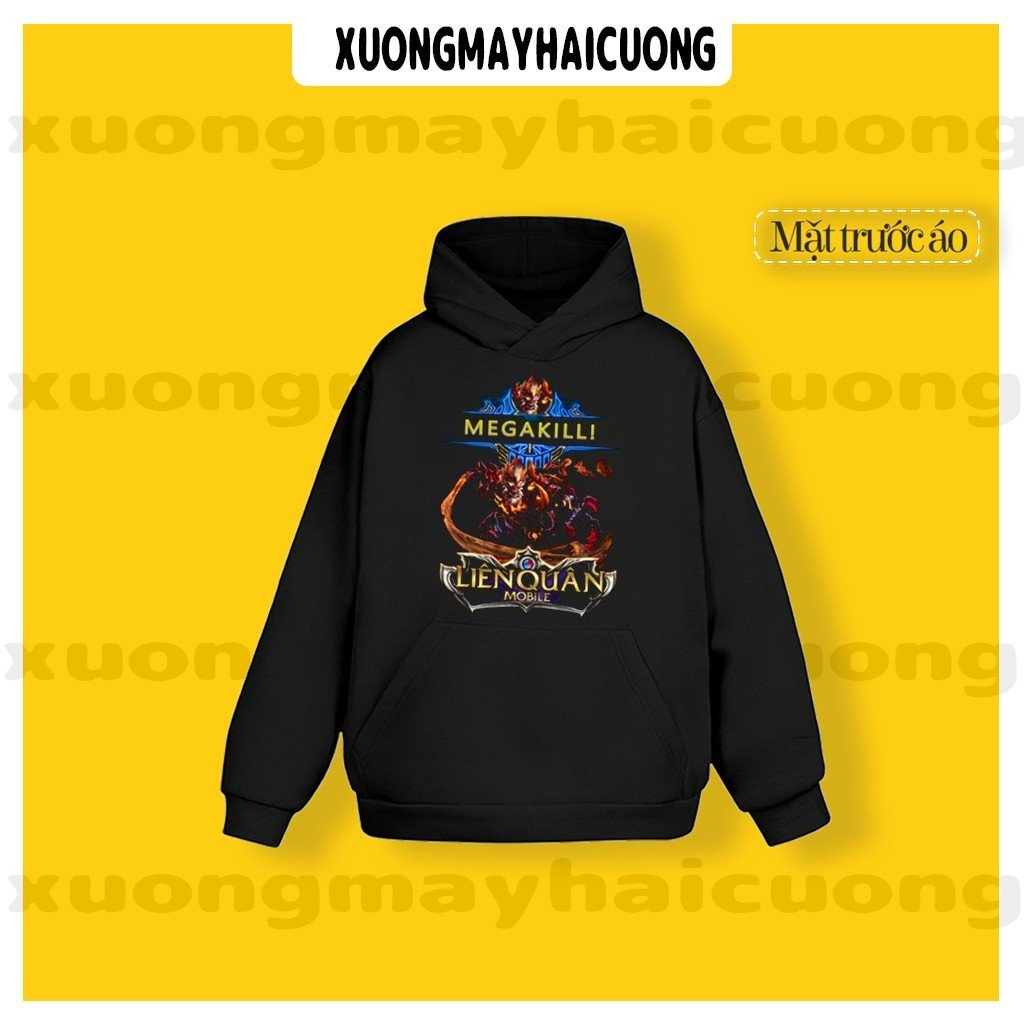 Áo Hoodie  Game _ Liên Quân Mobi ROV . Mẫu tướng được yêu thích FLo - Airi - Nakroth - Zuka - Ryoma