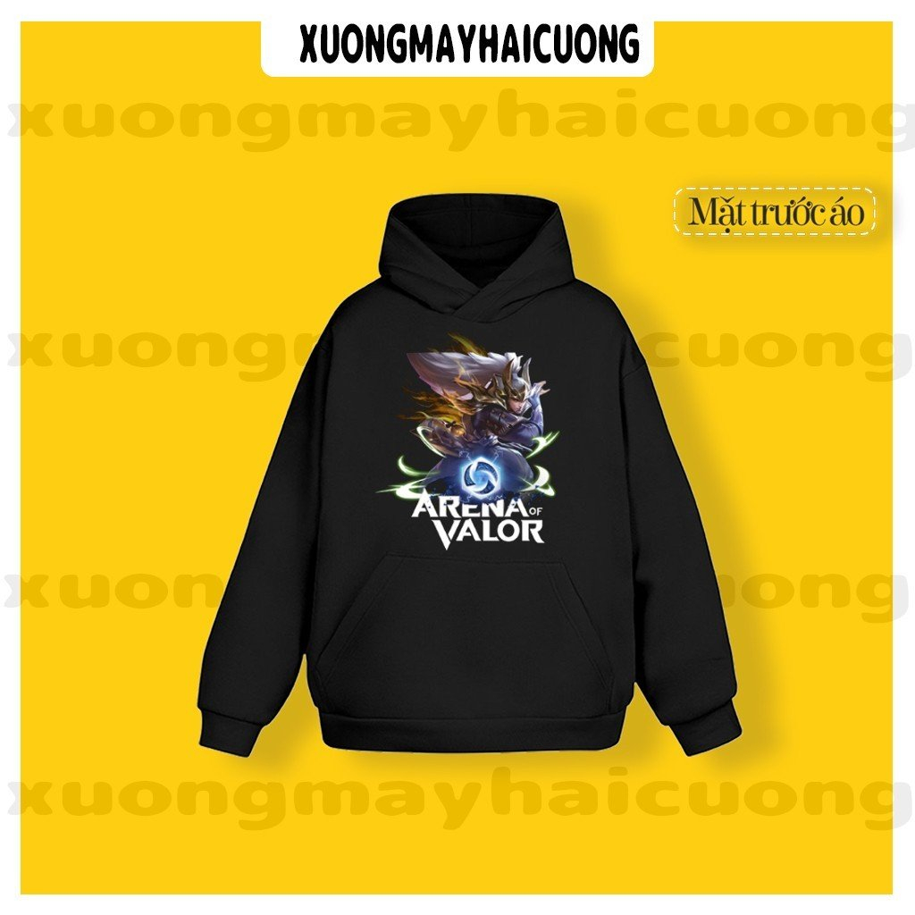 Áo Hoodie  Game _ Liên Quân Mobi ROV . Mẫu tướng được yêu thích FLo - Airi - Nakroth - Zuka - Ryoma