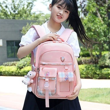 Balo học sinh tiểu học - Balo đi học cho bé tiểu học chống gù chống nước siêu nhẹ chỉ 0,6 Kg không gian balo cực rộng