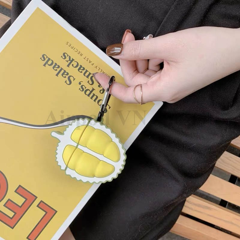 [Hàng loại 1] Ốp Airpods 1 và 2, tai nghe bluetooth i11,i12, i100, i9s... Sầu riêng silicon 3d cao c