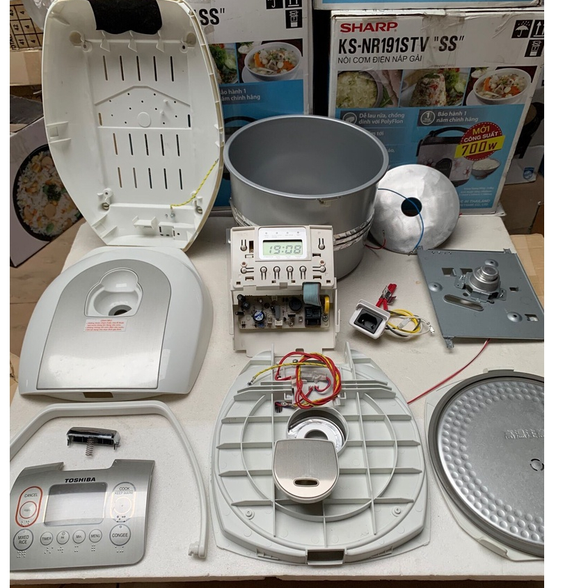 Linh Kiện Nồi Cơm Điện Tử Toshiba Chính Hãng 1.8 RC-18NMFVN  Hàng tháo máy chính hãng