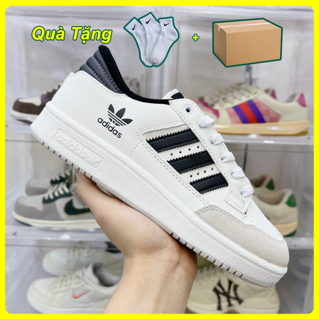 Giày Adidas Forum 84 Low 2 Màu Đen Và Xanh Hottrend, Giày Sneaker Adidas Forum Nam Nữ Kiểu Dáng Thể Thao Full Bill + Box
