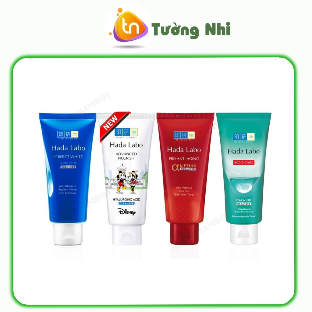 Sữa Rửa Mặt Dưỡng Ẩm, Sáng Da, Ngừa Mụn, Chống Lão Hoá HADA LABO 80g