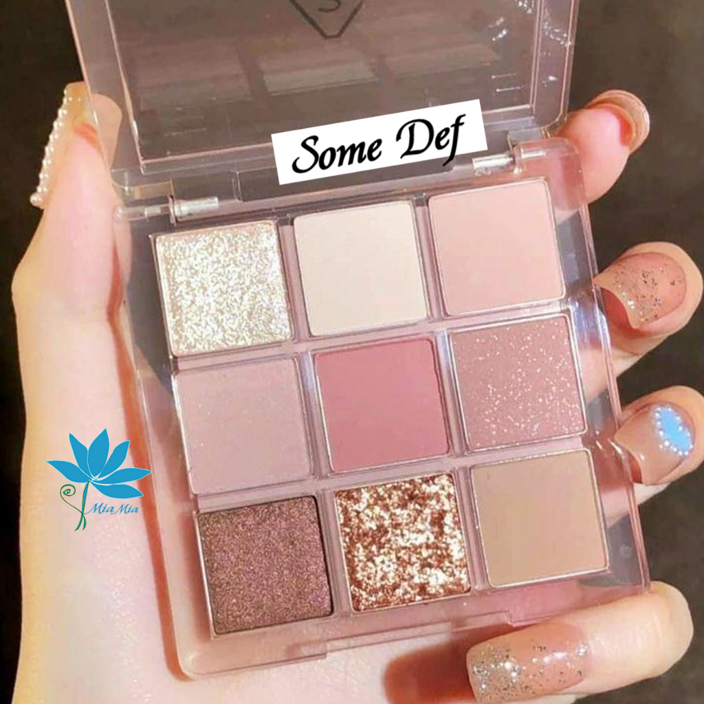 Bảng Phấn Mắt 9 Ô 3CE MULTI EYE COLOR SOME DEF Tone Nhẹ Nhàng Cho Phong Cách Trang Điểm Đơn Giản