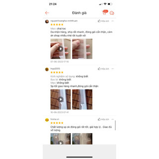 Lược mini trắng bỏ túi (5 cái )