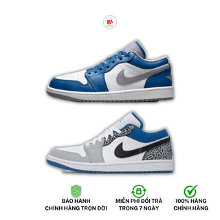 Chính hãng giày nam jordan 1 low true blue