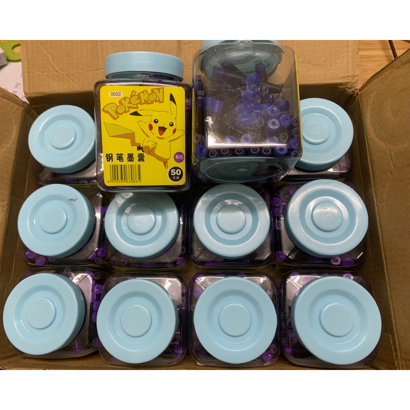 Mực bút máy, mực ống Pikachu miệng tiếp xúc 3.4 (sỉ lọ 50 ống)