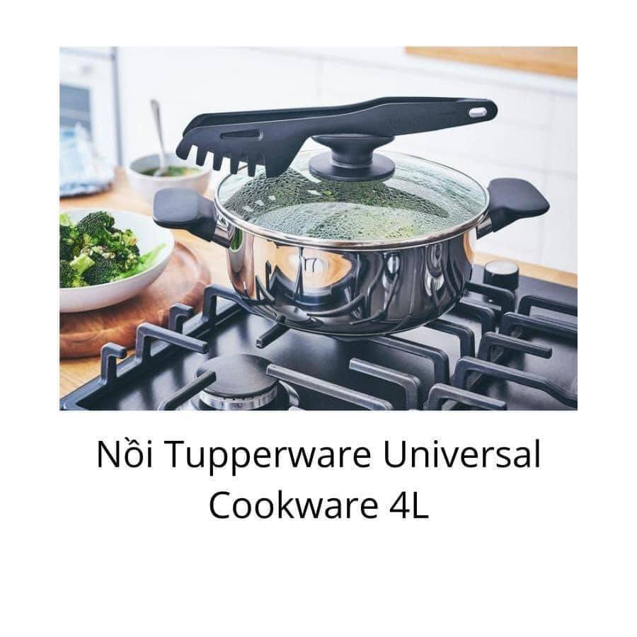 Bộ nồi chảo Universal Cookware Tupperware 3 lớp bảo hành 3 năm chính hãng